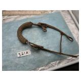 VINTAGE MECHICAL HACKAMORE OR BITLESS BRIDLE PIECE