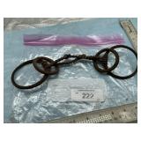 VINTAGE HAND-FORGED IRON HORSE BIT WITH TWISTED