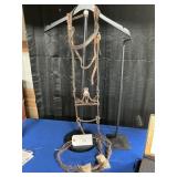 LEATHER HEAD STALL W/BROWBAND AND THROAT LATCH,