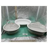 3) PC CORNINGWARE, CLASSIC ELEGANCE, 2.0 LITER,