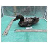 HAND PAINTED OLD WOOD DUCK DECOY.