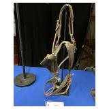 WORK HORSE LEATHER HEADSTALL W/BLINDERS AND