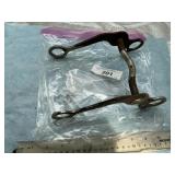 ANTIQUE WESTERN CURB/GRAZING HORSE BIT WITH
