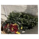 GARLAND SOME HAS LIGHTS ADDED TO IT