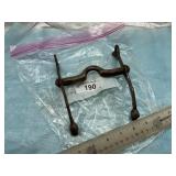 METAL CURB HORSE BIT W/ CURVED SHANKS 19TH  OR