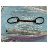 ANTIQUE IRON LOOSE RING HORSE BIT