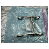 METAL CURB BIT, LOW PORT MOUTH PIECE, ALUMINUM