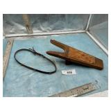 BOOT JACK  AND HAT BAND