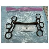 ANTIQUE HAND FORGED IRON HORSE BIT  FOR DRIVING OR
