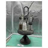 ANTIQUE VICTORIAN SILVERPLATED CASTOR/CRUET SET