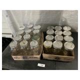 DOZEN PINTS & DOZEN QUART CANNING JARS