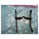 METAL HORSE OR MULE BIT CURB OR MILITARY STYLE