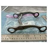 'CROCKETT' WESTERN CURB HORSE BIT WITH CURVED