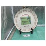 MODOC COUNTY CENTENNIAL PLATE CALENDAR 1874-1974
