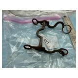 VINTAGE CAVALRY STYLE CURB BIT -ONE RING IS NOT