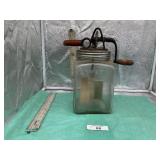 4 QT GLASS BUTTER CHURN