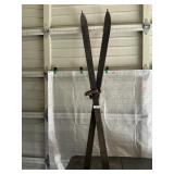 OLD WOODEN SKI'S