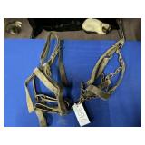 2)WORK HORSE LEATHER HALTERS