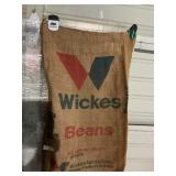 WICKES BEANS BURLAPE BAG