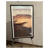 THE 15TH COWBOY POETRY GATHERING-FRAMED POSTER