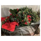 CHRISTMAS GARLAND AND GREENERY