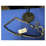 LEATHER SPLIT EAR HEAD STALL WITH DOT CONCHOS AND