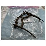 ANTIQUE METAL HORSE SHANK OR CURB BIT WITH AN