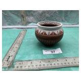 NAVJO POTTERY BOWL MADE BY DENISE WATCHMAN, SIGNED