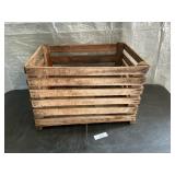 WOODEN CRATE, APPROX SIZE 20.5' LONG, 15.5' WIDE