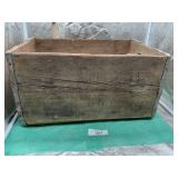 WOODEN CRATE 'PROPERTY OF CO-OP CREAMERY'
