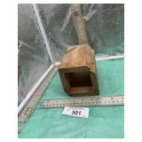 ANTIQUE 1800'S SQUARE BUTTER MOLD