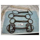 4)VINTAGE HORSE BITS