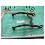 WESTERN CURB BIT, CURVED OR BANANA STYLE SHANKS ,