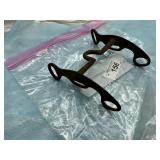 ANTIQUE HAND FORGED IRON CURB BIT, RIDING BIT FOR