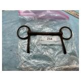 VINTAGE FORGED IRON HALF CHEEK BIT WITH