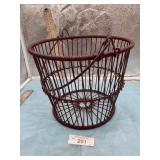 EGG BASKET, APPROX 9' TALL, 11' ACROSS THE TOP