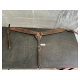 LEATHER BREAST COLLAR, MADE BY BILL MCDONALD CANBY