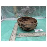 HAT CREEK NATIVE BASKET APPROX SIZE 2.5' TALL, 5.5