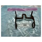 ANTIQUE HAND FORGED IRON HORSE OR MULE CURB