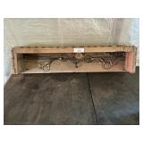 SHELF WITH BITS AND HOOKS