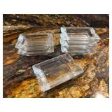 6 Glass ashtrays