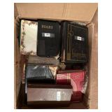 1 box of vintage diaries