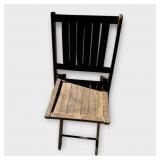 Vintage Wood Folding Chair