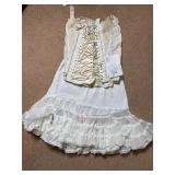 Vintage lingerie, corset,   And underskirt