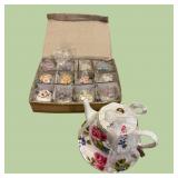 Decorative Teapot & Mini Trinket boxes