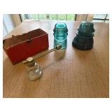 Blue insulators and Atlas atomizer