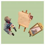 1980ï¿½s NORMAN ROCKWELL 15" TRIPLE SELF PORTRAIT