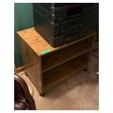 Stereo stand small shelf on wheels