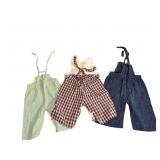 Vintage Children Toddler  Overalls
