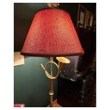 Floor lamp with trumpet decor